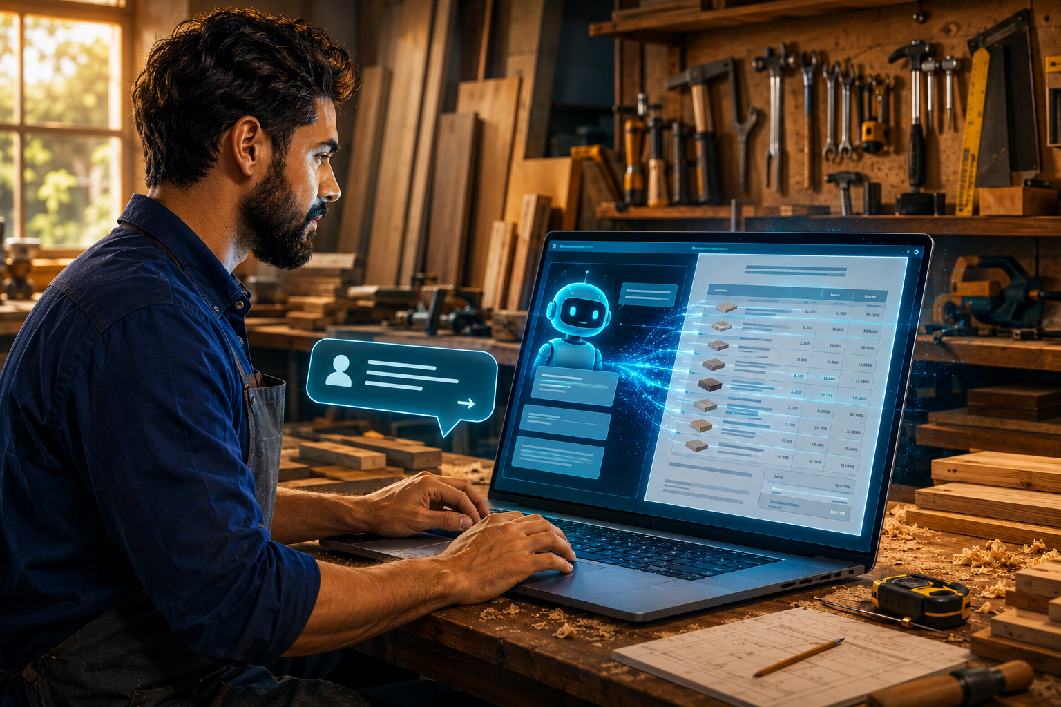 Assistente de IA para marcenaria